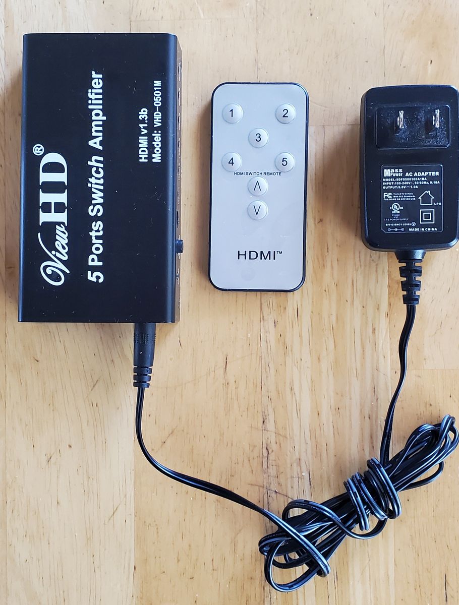 VIEW HD 5 PORT HDMI SWITCH AMPLIFIER VHD-0501M