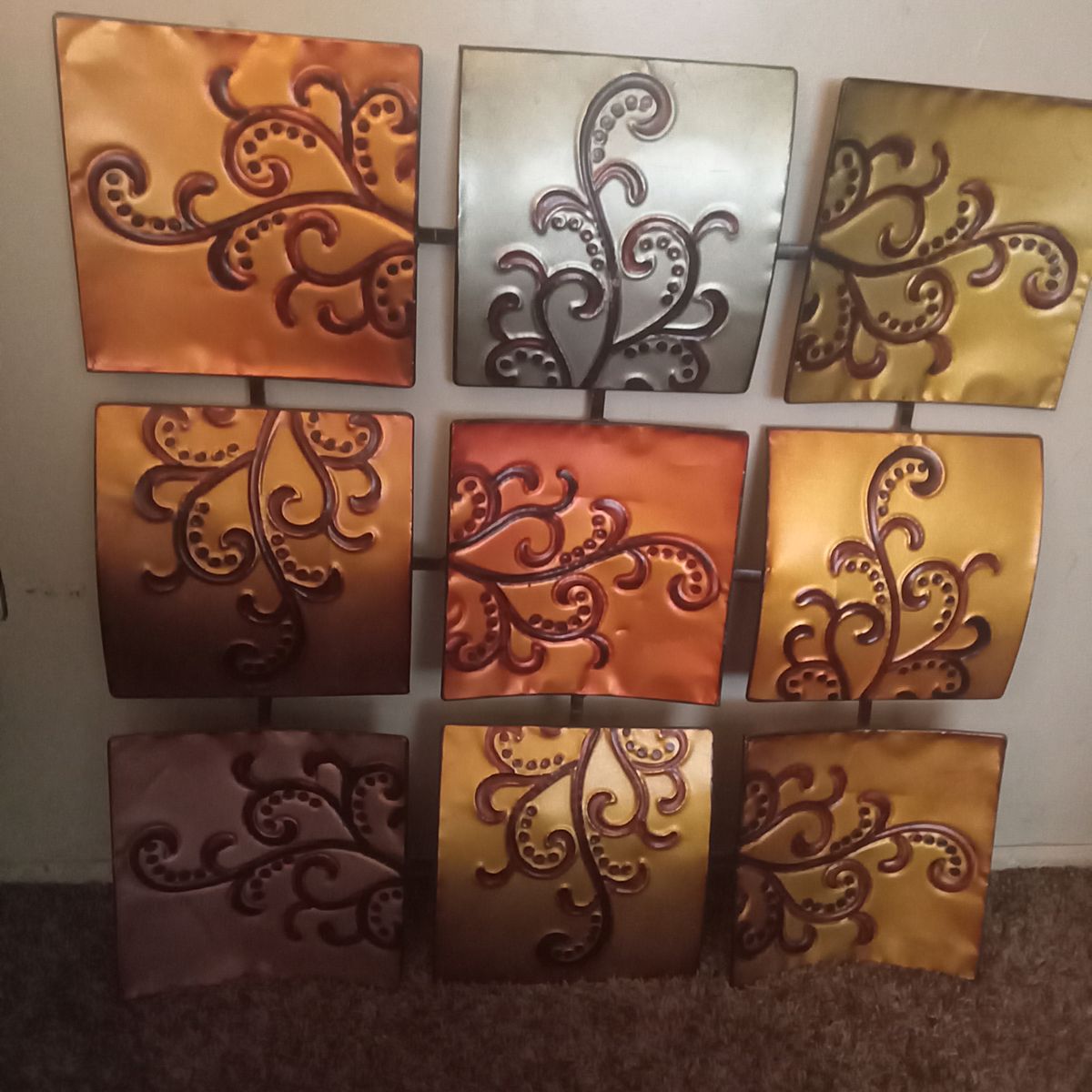 9 Piece Metal Wall Art