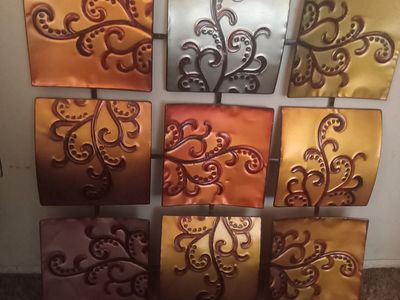 9 Piece Metal Wall Art