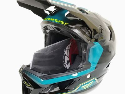Fly Racing Youth-Small Rayce Repeat Bicycle Helmet Black/Teal/Hi-Vis (73-3623YS-L-R1-S2)