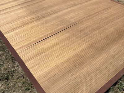 Bamboo area rug large
