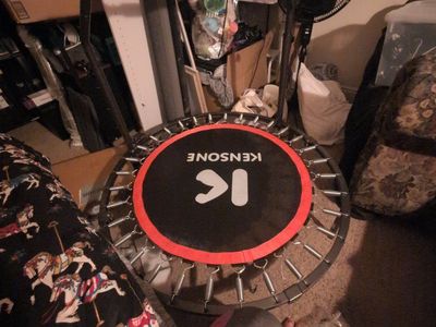 Kensone Fitness Rebounder Mini Trampoline with Handle Bar