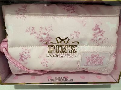 Victoria Secret PINK LOVE SHACK FANCY makeup bag exclusive limited edition sold out new in box