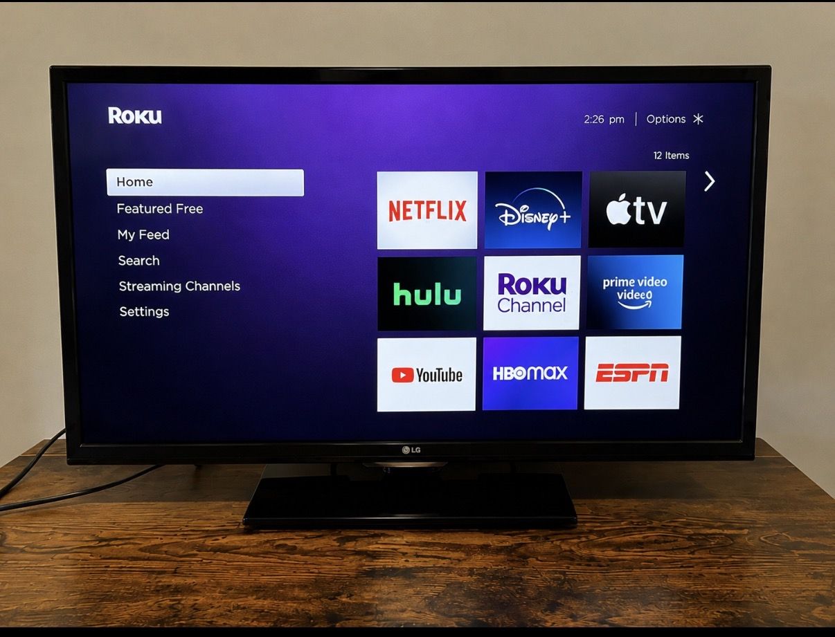 LG 32LF500B 32" HD TV with Roku Streaming Stick & Remote - Fully Tested