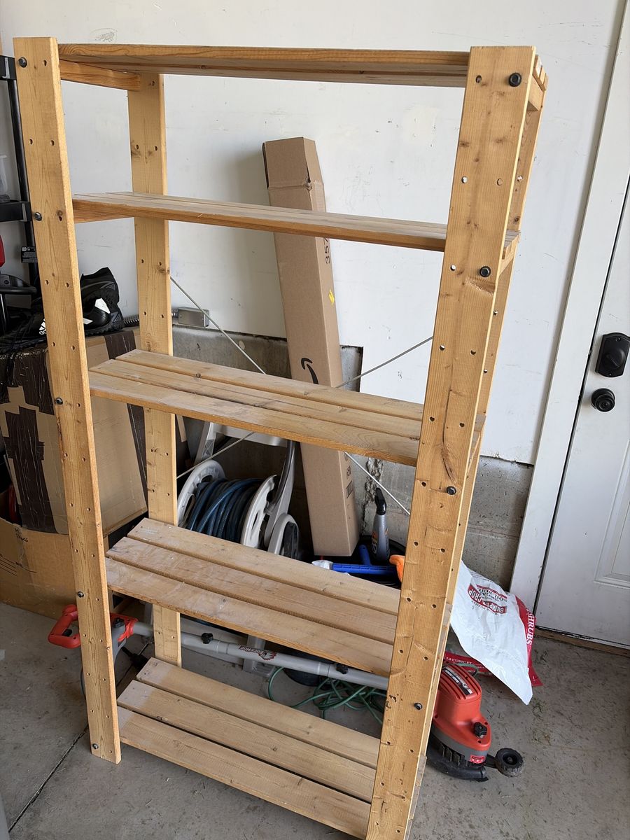 Basic wooden shelves