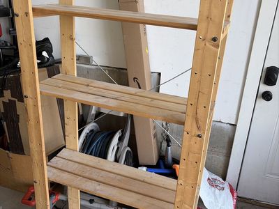 Basic wooden shelves