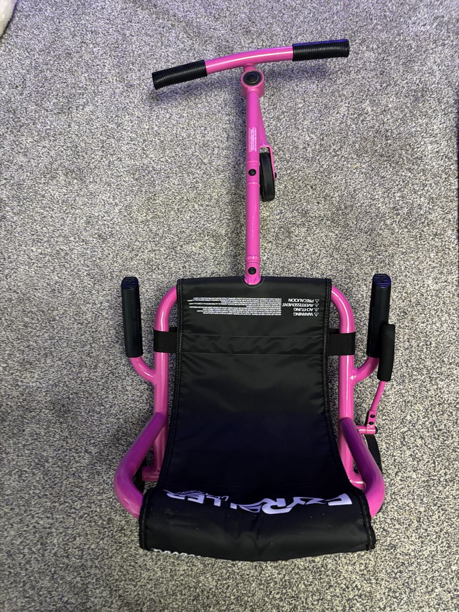 EzyRoller: Classic - Pink - Ride-On Scooter, Cambering Motion, Pedal Free Cart, Hand Brake, Kids 