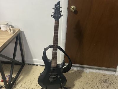 LTD electric guitar 40 amp, and pedal board