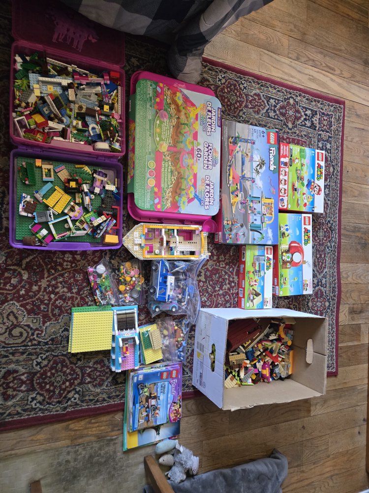 Large LEGO Lot: Friends, Super Mario, City & Bulk Bricks - Many Sets, Great Condition!