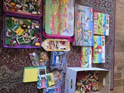 Large LEGO Lot: Friends, Super Mario, City & Bulk Bricks - Many Sets, Great Condition!