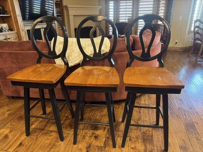 Three Bar chairs 29”