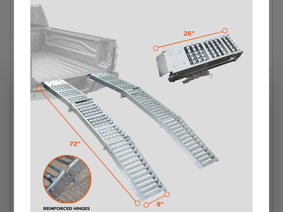 Trifolding ramps