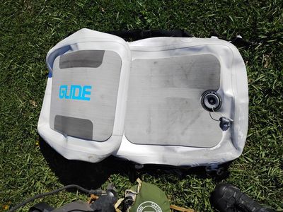 Inflatable Captains Chair for float tube.