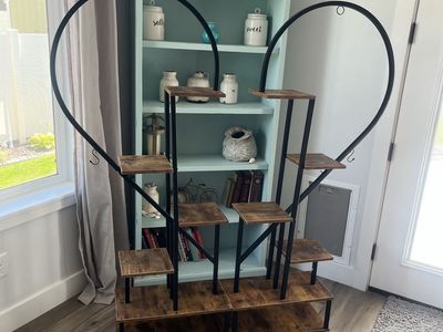 Modern metal plant stand set.