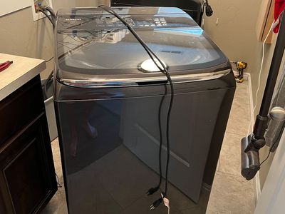 Samsung Black Stainless XL Capacity Washer & Steam Electric Dryer Set