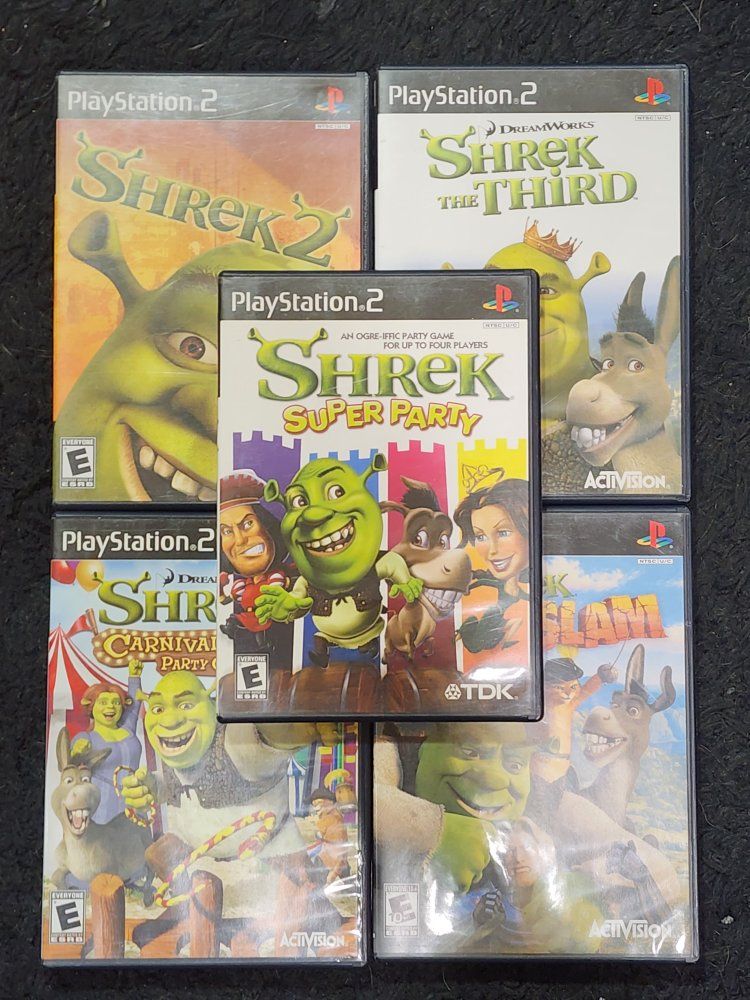 Shrek PS2 game lot