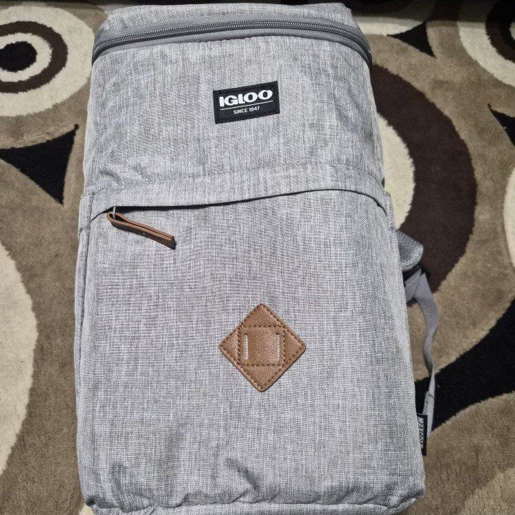 New Igloo Reactor 24-Can Cooler Backpack - Grey, Insulated Soft Cooler