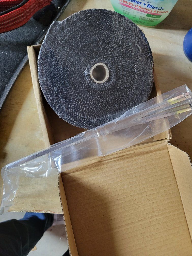 motorcycle exhaust wrap