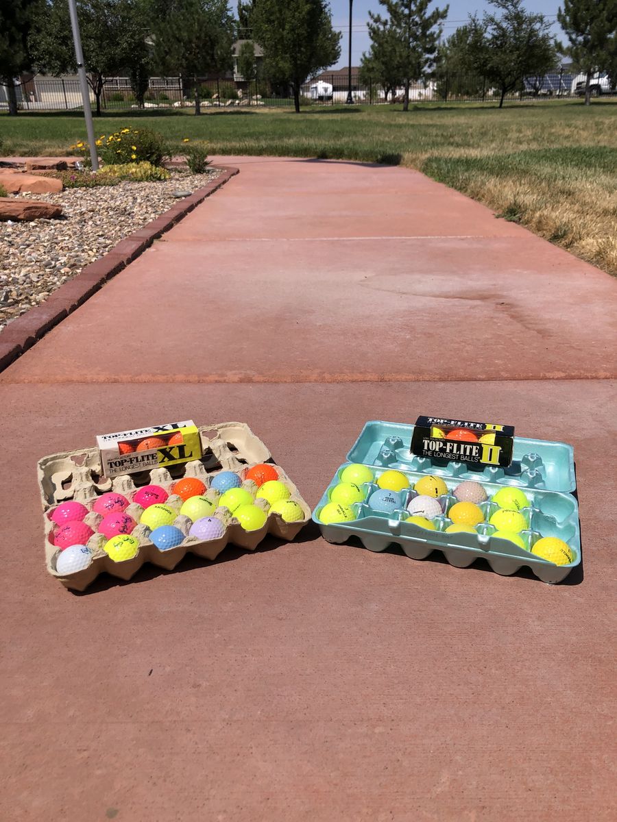 42 Colored Golf Balls – Great Variety of Brands!
