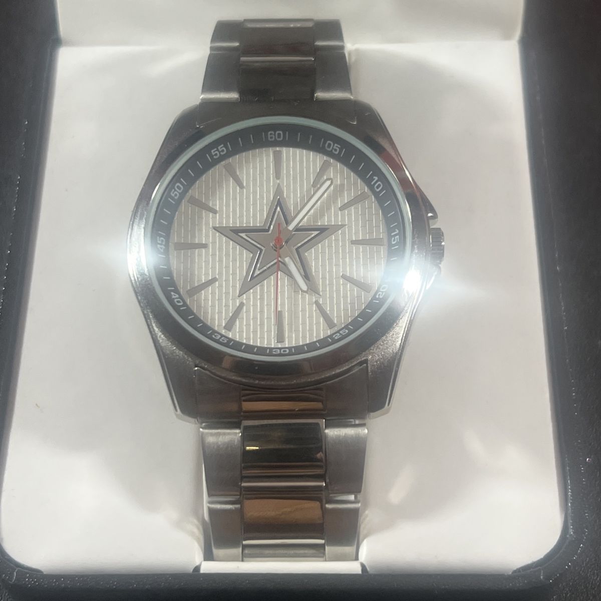 Game Time NFL Dallas Cowboys Men's Silver Stainless Steel Watch - Japan Movement
