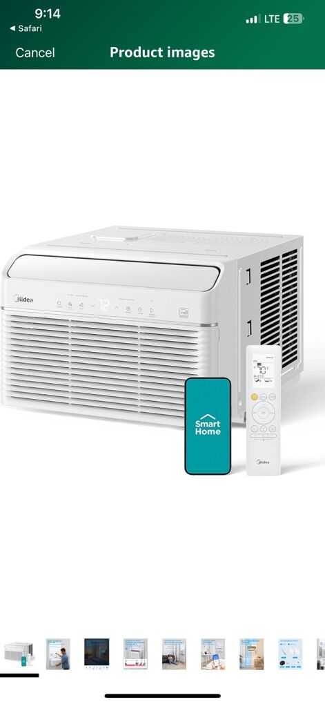 NEW IN BOX - MIDEA 8,000 BTU AC WITH HEATER