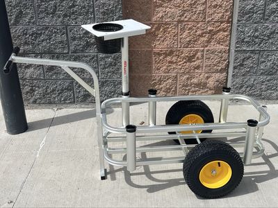 Angler's Fish-n-Mate Beach Cart Rod Holder New