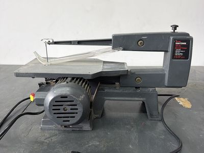 Craftsman 16-in. Scroll Saw 1700 SPM 1/6 HP Cast Iron Base Table Tilts 0-45°