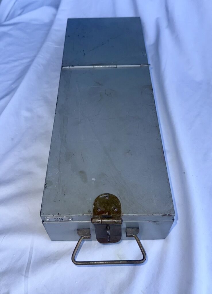 Vintage Safe Deposit Box Bank Box