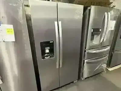 NEW WHIRLPOOL 25 C FT STAINLESS SIDE BY SIDE