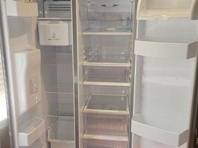 LG Side-by-Side Refrigerator with Ice Maker & Water Dispenser - Stainless Steel Finish