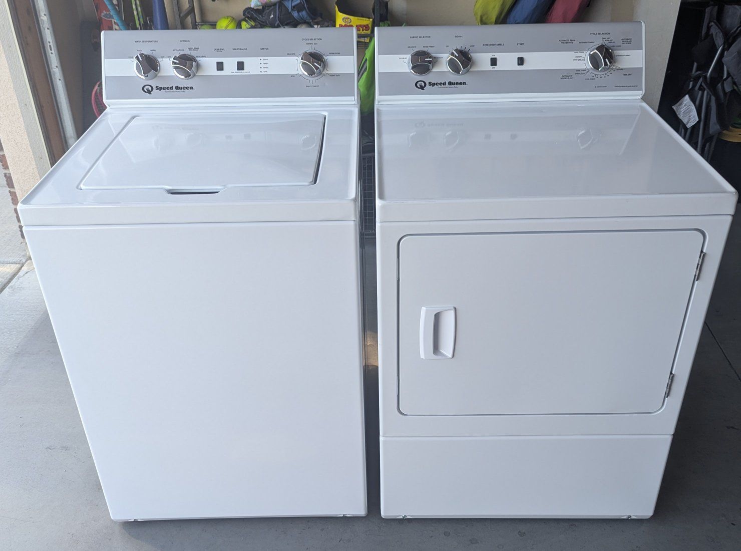Speed Queen TC5 Washer & DC5 ELECTRIC Dryer