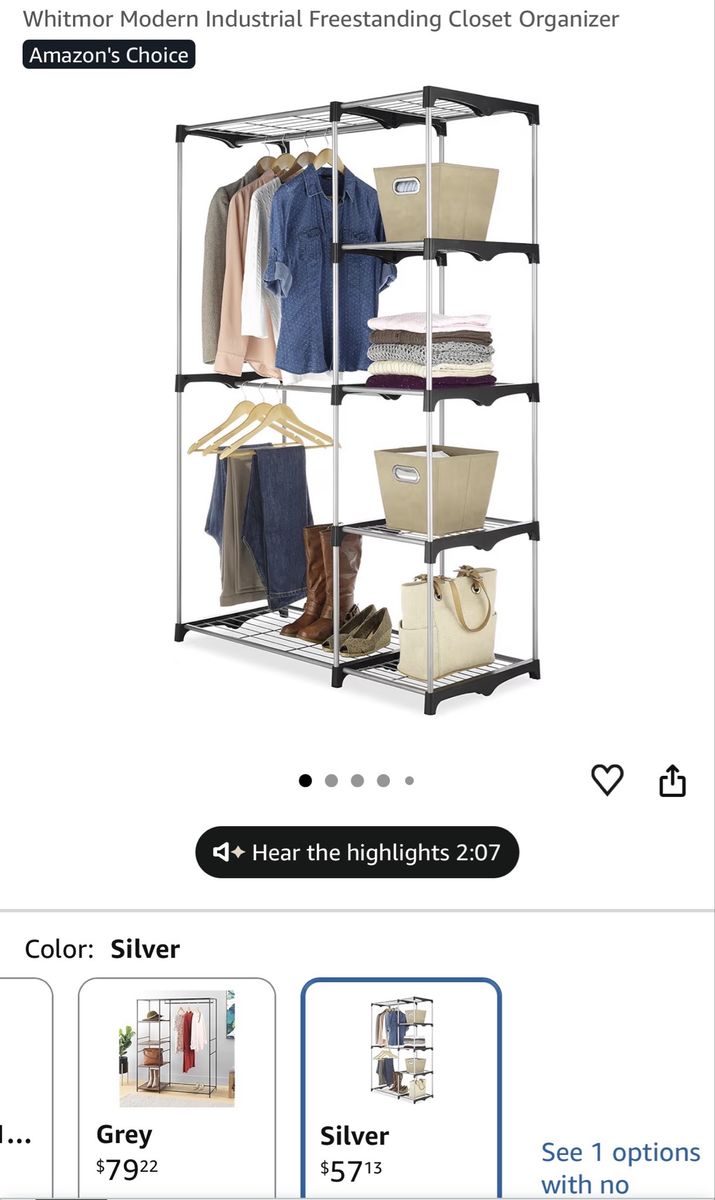 Freestanding Closet Organizer