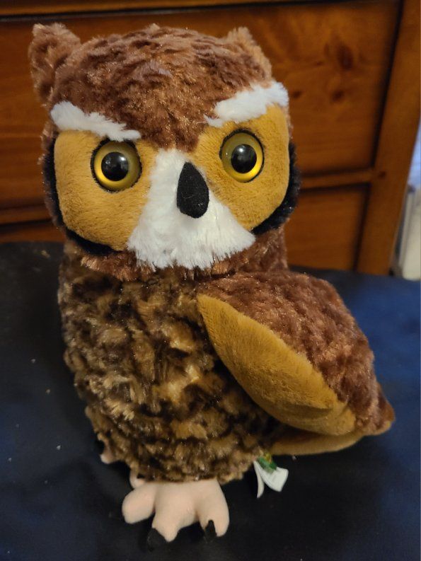 Wild Republic Owl Stuffed Animal - Medium Size