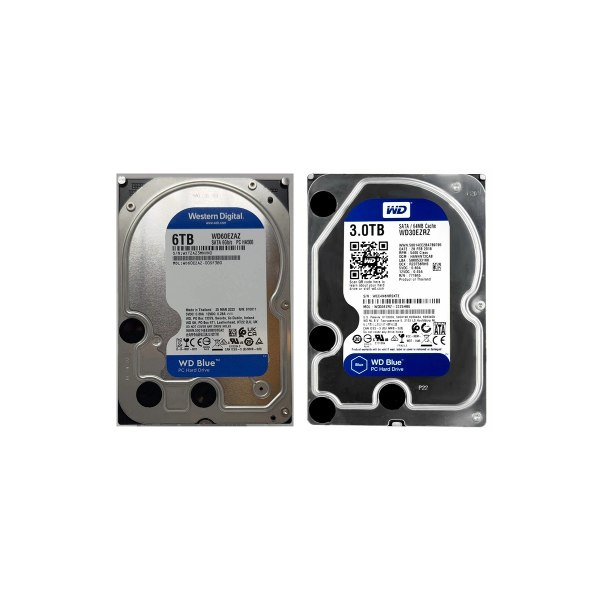 3 TB and 6 TB WD Blue Drives (9 TB total)