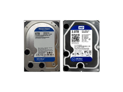 3 TB and 6 TB WD Blue Drives (9 TB total)