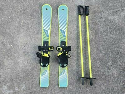 Toddler NorEast 69 cm Snow Skis 1-4 Yrs. Poles