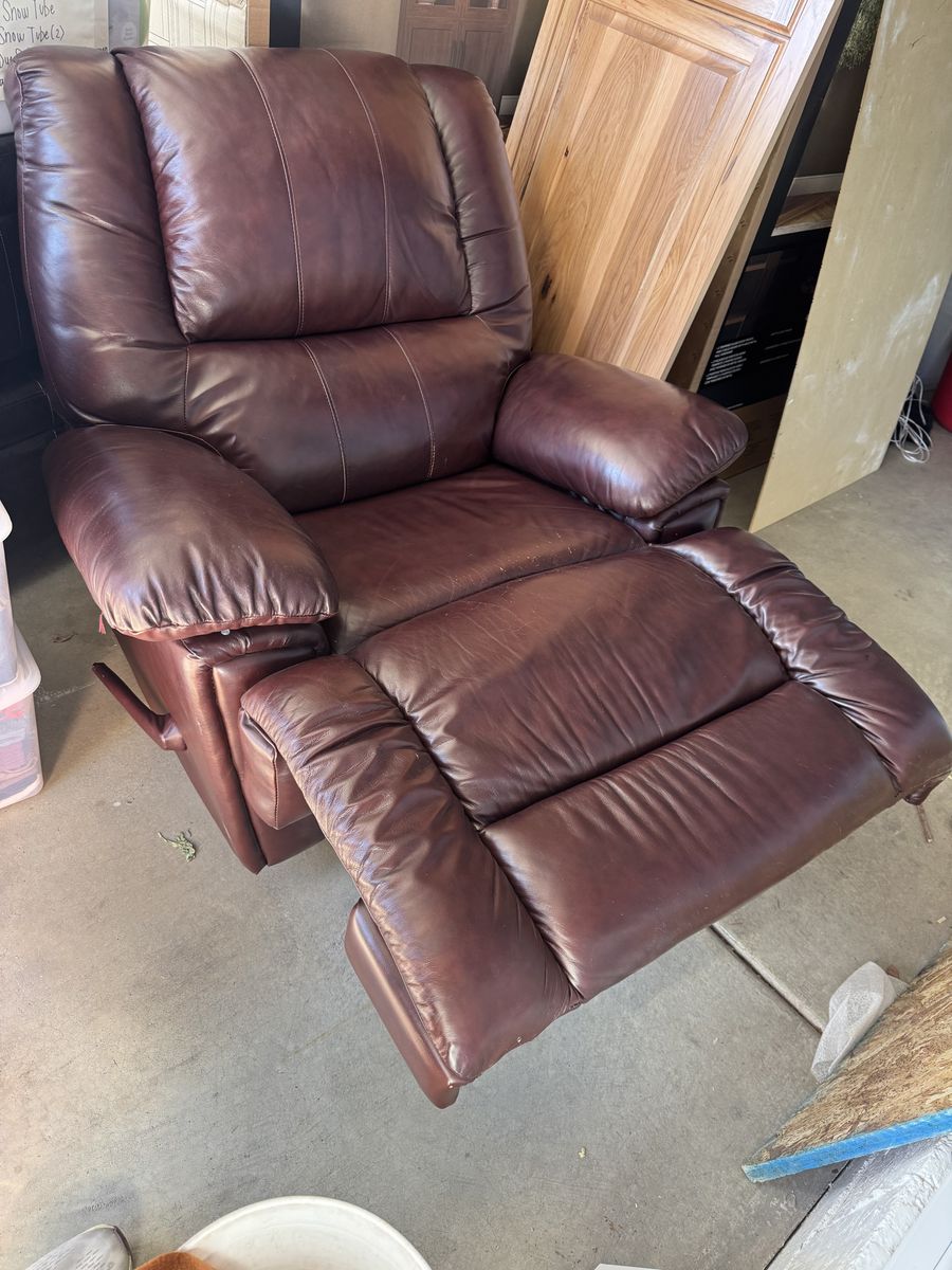 Large plush recliner