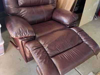 Large plush recliner