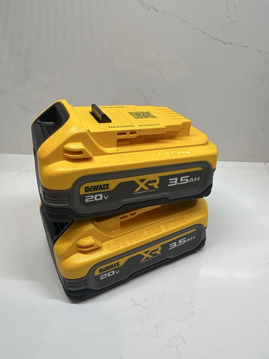 DeWalt 20V Powerstack 3.5Ah XR Lithium Ion Batteries (Pair)