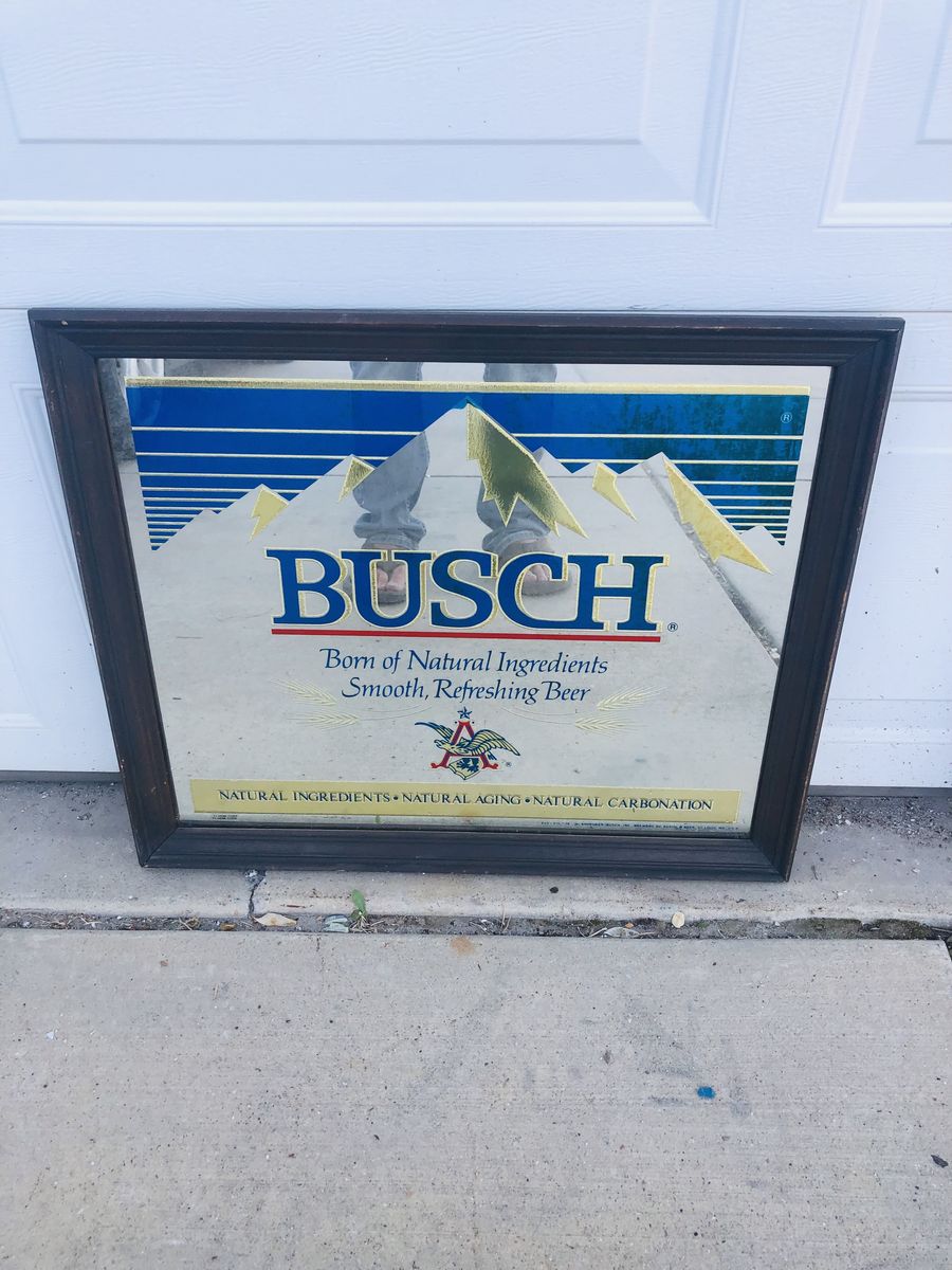 Beer memorabilia mirror
