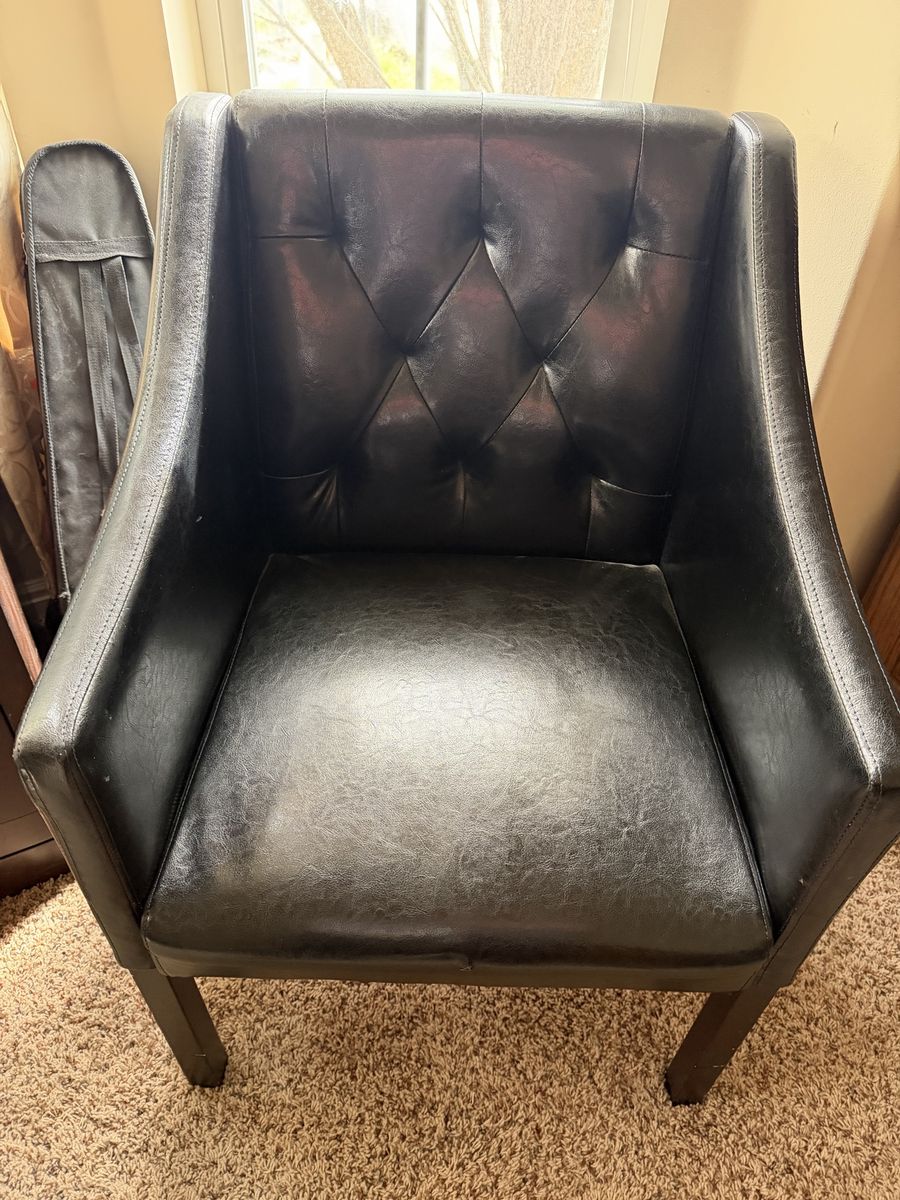 $80 OBO for two leather chairs