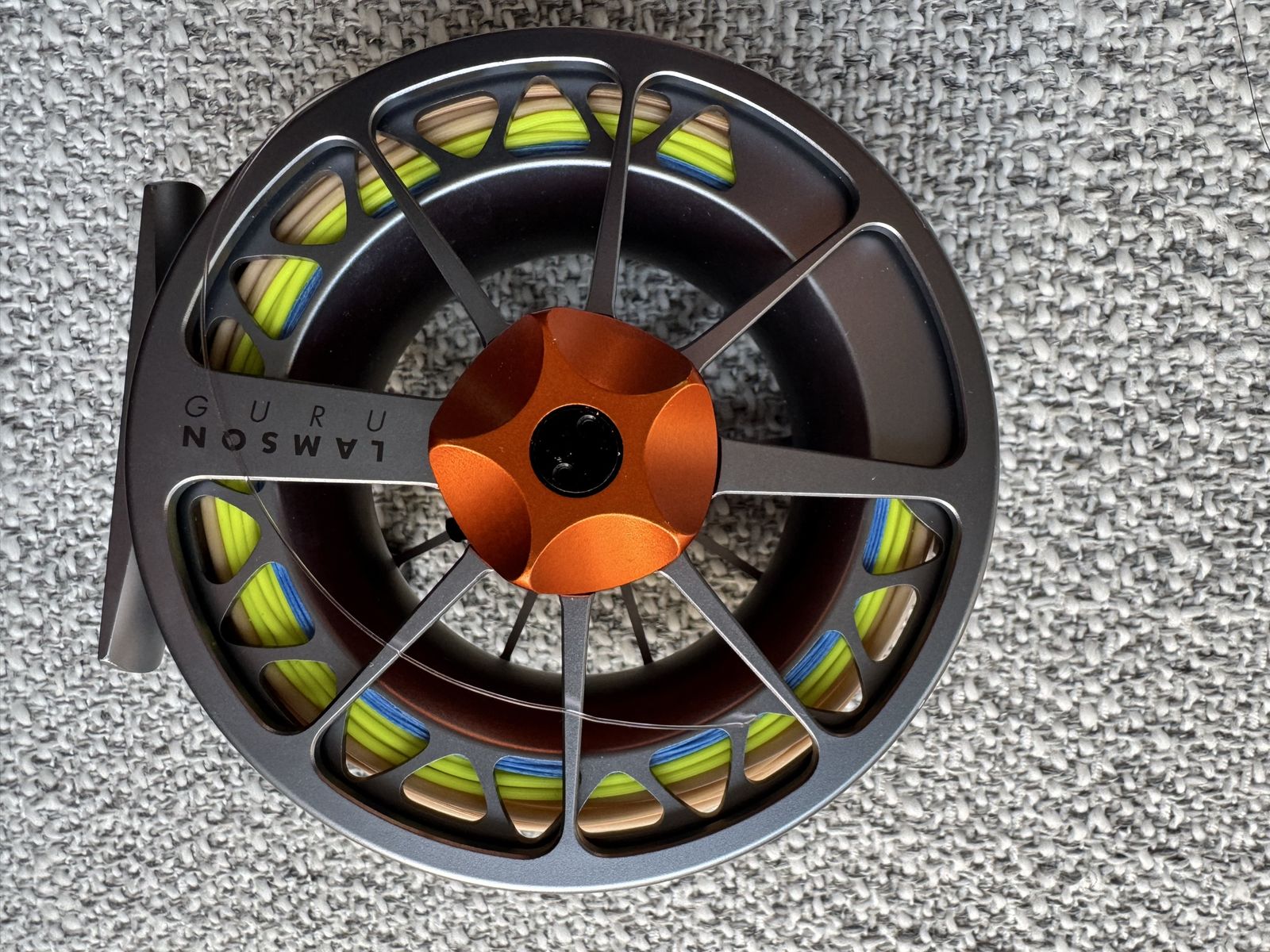 Lamson Guru S 7+ Fly Reel - Like New / Mint Condition (with Fly Line & Backing)