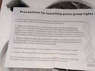 New Grass Group Lights - Unused, Still in Box with Instructions