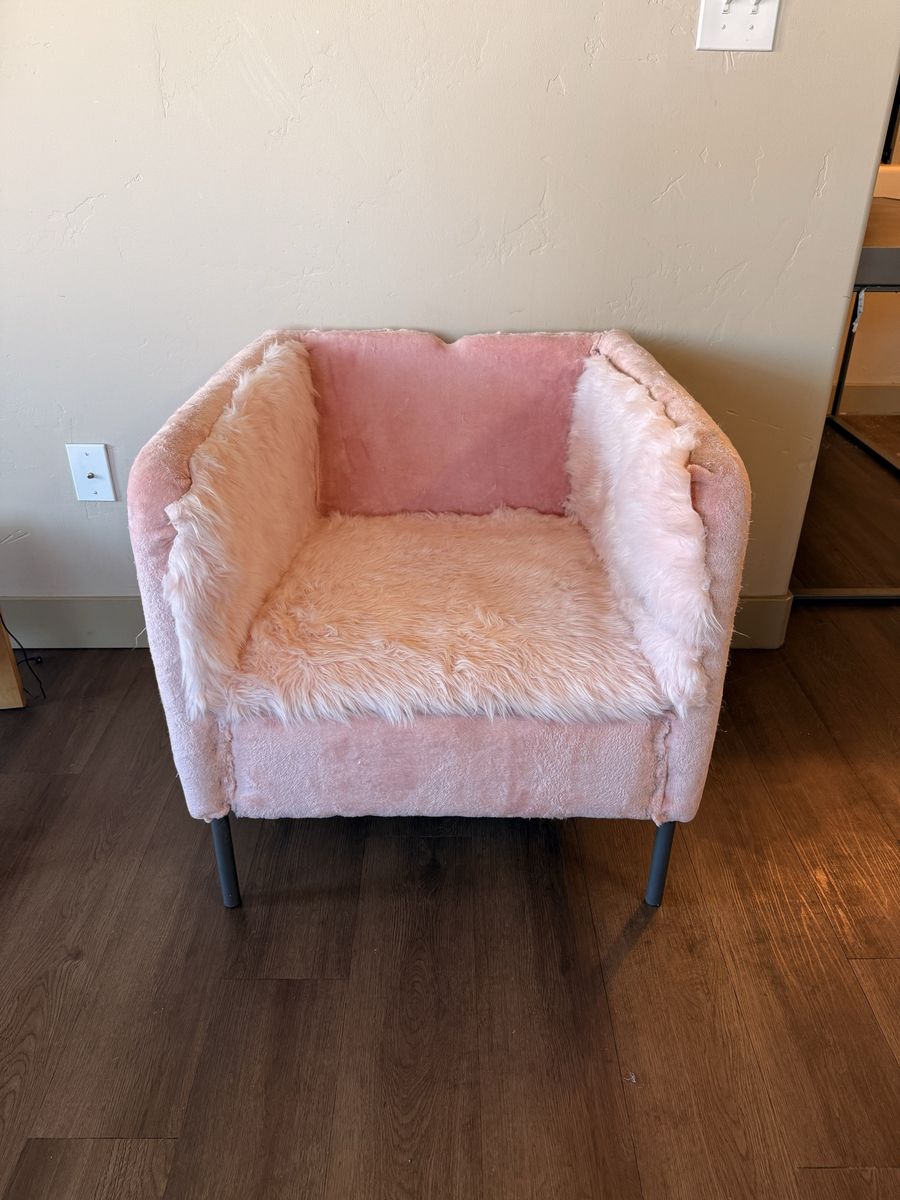 Custom Pink Arm Chair Lounge Chair