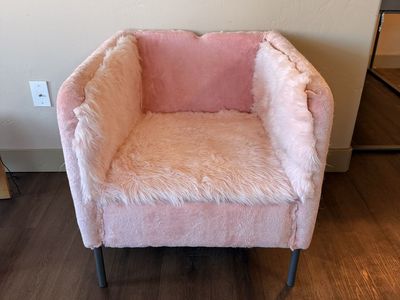 Custom Pink Arm Chair Lounge Chair
