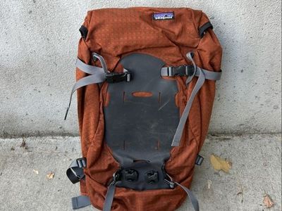 Patagonia Rust Orange Technical Backpack with Gear Straps