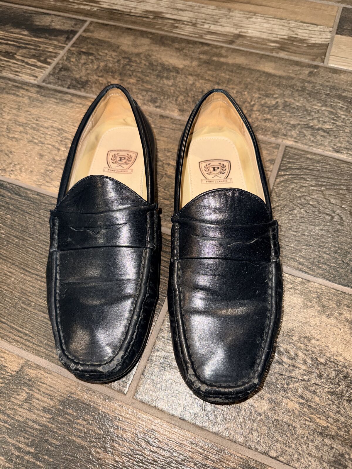 Men Size 8.5 Black Dress Shoes