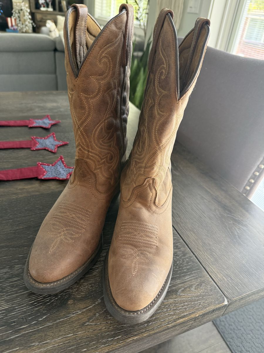 Laredo Women's Leather Cowboy Boots - Size 7.5 - Worn Once!