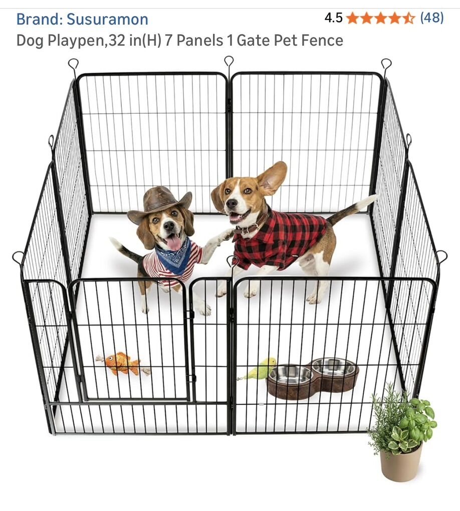 Susuramon Dog Playpen