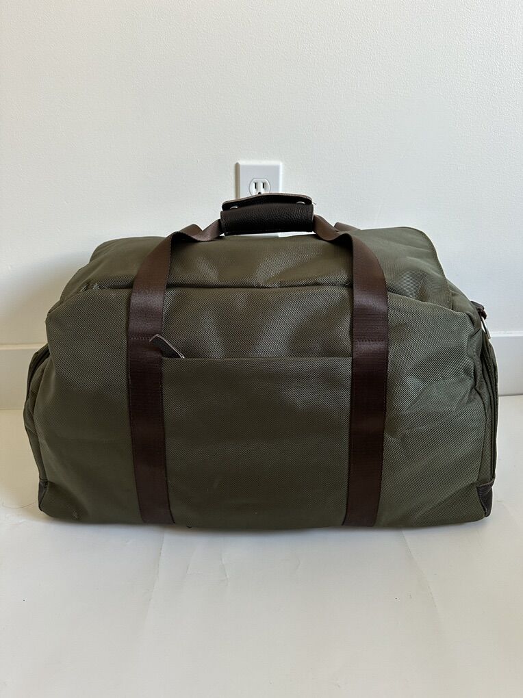 Abercrombie & Kent Large Duffle Bag Leather Accent
